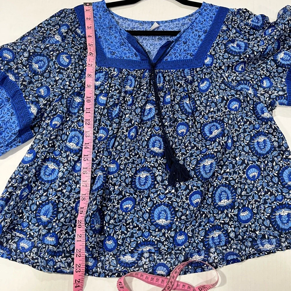OLD NAVY BOHO PEASANT TOP (a240) - Picture 4 of 14